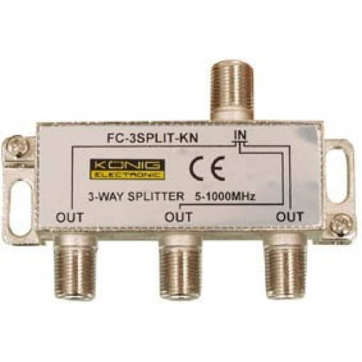 FV3; TV spliters uz 3 5-1000MHz 2773 FV3; TV spliters uz 3 5-1000MHz 2773