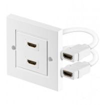 HDMIROZ.2; HDMI sienas rozete 2x HDMIROZ.2; HDMI sienas rozete 2x