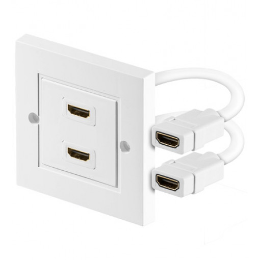 HDMIROZ.2; HDMI sienas rozete 2x HDMIROZ.2; HDMI sienas rozete 2x