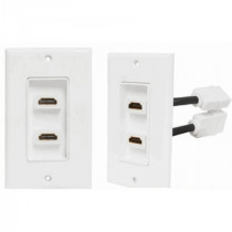 HDMIROZ.L2; HDMI sienas rozete 2x HDMIROZ.L2; HDMI sienas rozete 2x