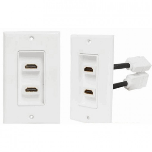 HDMIROZ.L2; HDMI sienas rozete 2x HDMIROZ.L2; HDMI sienas rozete 2x