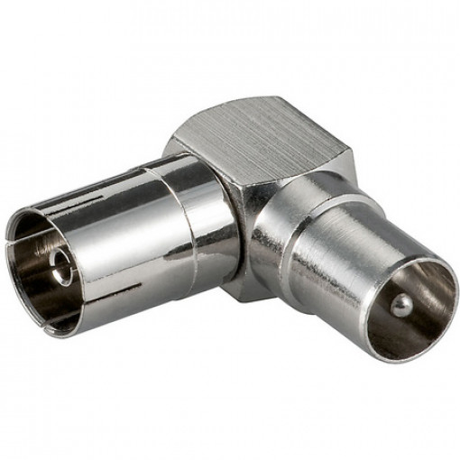 PSLC/C.90°.M; Adapters COAX spr. uz COAX ligz. metāla 90° leņķī PSLC/C.90°.M; Adapters COAX spr. uz COAX ligz. metāla 90° leņķī