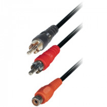 VSLR2/R.02; Vads 2RCA spraudņi / RCA ligzda, 0.2m