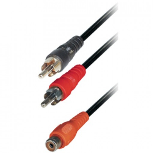 VSLR2/R.02; Vads 2RCA spraudņi / RCA ligzda, 0.2m