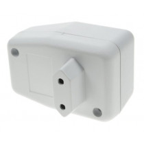 Z42.WHITE.W.BB; Plastmasas korpuss 45x50x80mm Balts Barošanas blok Z42.WHITE.W.BB; Plastmasas korpuss 45x50x80mm Balts Barošanas blok