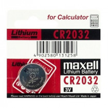 BATT.2032; CR2032.BULK Litija baterija 3.0V Maxell bez iepakojuma BATT.2032; CR2032.BULK Litija baterija 3.0V Maxell bez iepakojuma