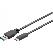 VSSUC3/UA3.3; Vads USB3.0 USB-C™ / USB 3.0 A-tips spraudņi 3.0m 5Gbit/s melns
