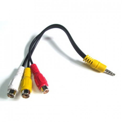 VSL34/R3.015; Vads 3.5x4mm spraudnis uz 3x RCA ligzdām 0.15m 30069713 Vestel