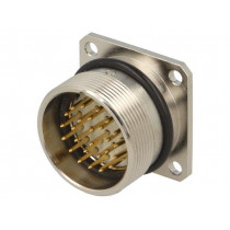 00008825; Connector: M27; ZYLIN; socket; male; soldering; PIN: 26; IP67; 1mm2; LAPP KABEL