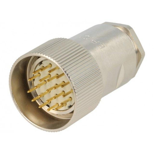 00009045; Connector: M27; ZYLIN; plug; male; soldering; for cable; PIN: 21; LAPP KABEL 00009045; Connector: M27; ZYLIN; plug; male; soldering; for cable; PIN: 21; LAPP KABEL