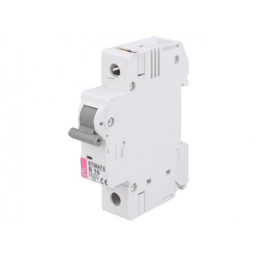 ETIMAT 6 1P B16; Circuit breaker; 230VAC; Inom: 16A; Poles: 1; DIN; Charact: B; 6kA; ETI POLAM