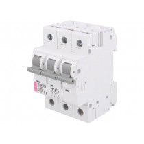 ETIMAT 6 3P C25; Circuit breaker; 400VAC; Inom: 25A; Poles: 3; DIN; Charact: C; 6kA; ETI POLAM