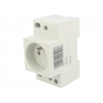 T-2P+Z P; E-type socket; 230VAC; 10A; DIN; ETI POLAM