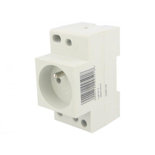 T-2P+Z P; E-type socket; 230VAC; 10A; DIN; ETI POLAM