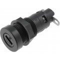 0031.1081; Fuse holder; cylindrical fuses; 5x20mm; 10A; Mounting: on panel; SCHURTER 0031.1081; Fuse holder; cylindrical fuses; 5x20mm; 10A; Mounting: on panel; SCHURTER