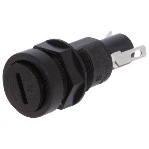 0031.1381; Fuse holder; cylindrical fuses; 5x20mm; 10A; Mounting: on panel; SCHURTER 0031.1381; Fuse holder; cylindrical fuses; 5x20mm; 10A; Mounting: on panel; SCHURTER