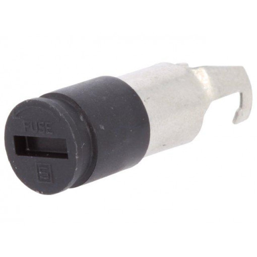 0031.1661; Adapter; cylindrical fuses; 6,3x32mm; 10A; -40÷85°C; Colour: black; SCHURTER 0031.1661; Adapter; cylindrical fuses; 6,3x32mm; 10A; -40÷85°C; Colour: black; SCHURTER