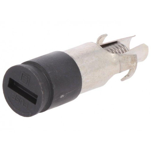 0031.1663; Adapter; cylindrical fuses; 5x20mm; 10A; -40÷85°C; Colour: black; SCHURTER 0031.1663; Adapter; cylindrical fuses; 5x20mm; 10A; -40÷85°C; Colour: black; SCHURTER