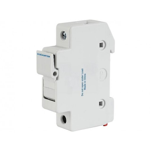 0091.0001; Fuse holder; cylindrical fuses; 10,3x38mm; Mounting: DIN; 30A; SCHURTER