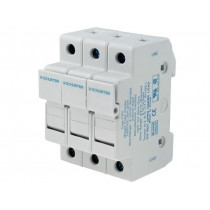 0091.0003; Fuse holder; cylindrical fuses; 10,3x38mm; Mounting: DIN; 30A; SCHURTER