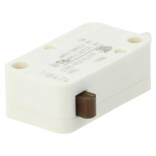 01004.0402; Microswitch SNAP ACTION; SPST NC + NO; 4A/250VAC; Pos: 2; 0.6N; Marquardt 01004.0402; Microswitch SNAP ACTION; SPST NC + NO; 4A/250VAC; Pos: 2; 0.6N; Marquardt