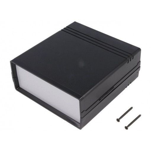 012.9; Enclosure: with panel; CAB; X: 129mm; Y: 134mm; Z: 54mm; ABS; black; TEKO