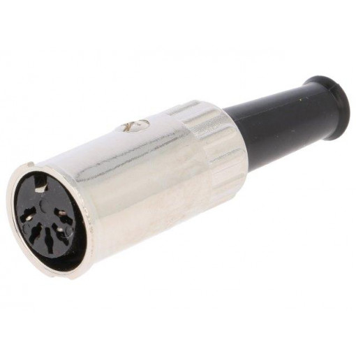 0122 05; Plug; DIN; female; with strain relief; PIN: 5; Layout: 180°; 0.75mm2; LUMBERG 0122 05; Plug; DIN; female; with strain relief; PIN: 5; Layout: 180°; 0.75mm2; LUMBERG