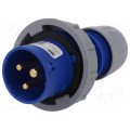 0132-6; Connector: AC supply; plug; male; 16A; 230VAC; IEC 60309; IP67; PCE 0132-6; Connector: AC supply; plug; male; 16A; 230VAC; IEC 60309; IP67; PCE