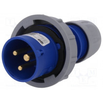 0132-6; Connector: AC supply; plug; male; 16A; 230VAC; IEC 60309; IP67; PCE 0132-6; Connector: AC supply; plug; male; 16A; 230VAC; IEC 60309; IP67; PCE