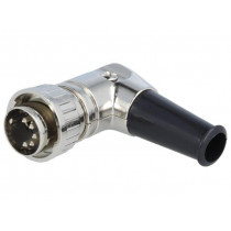 0134 05; Plug; DIN; male; with strain relief; PIN: 5; Layout: 180°; for cable; LUMBERG