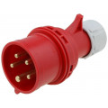 015-6; Connector: AC supply 3-phase; plug; male; 16A; 400VAC; IEC 60309; PCE 015-6; Connector: AC supply 3-phase; plug; male; 16A; 400VAC; IEC 60309; PCE