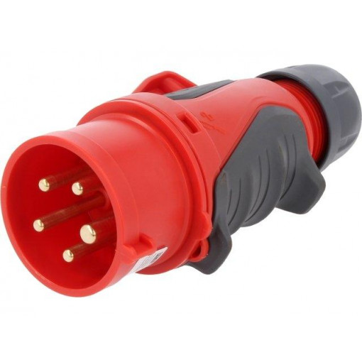 0153-6; Connector: AC supply 3-phase; plug; male; 16A; 400VAC; IP44; PIN: 5; PCE