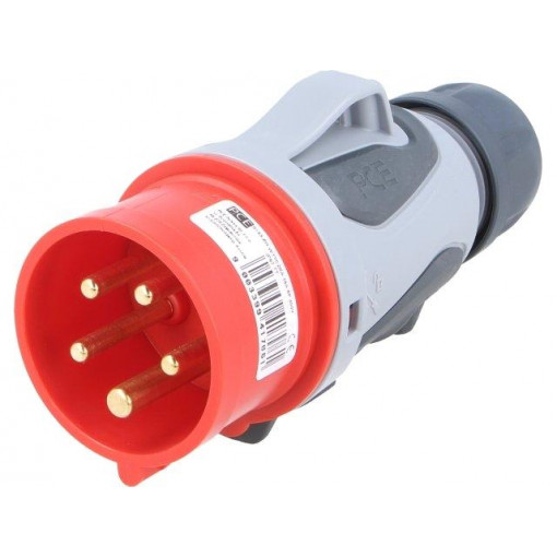 0153-6TT; Connector: AC supply 3-phase; plug; male; 16A; 400VAC; IP44; PIN: 5; PCE 0153-6TT; Connector: AC supply 3-phase; plug; male; 16A; 400VAC; IP44; PIN: 5; PCE