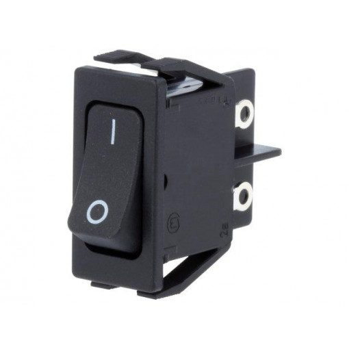 01552.0102; ROCKER; DPST; Pos: 2; ON-OFF; 10A/250VAC; IP40; 100mΩ; UL94V-2; Marquardt