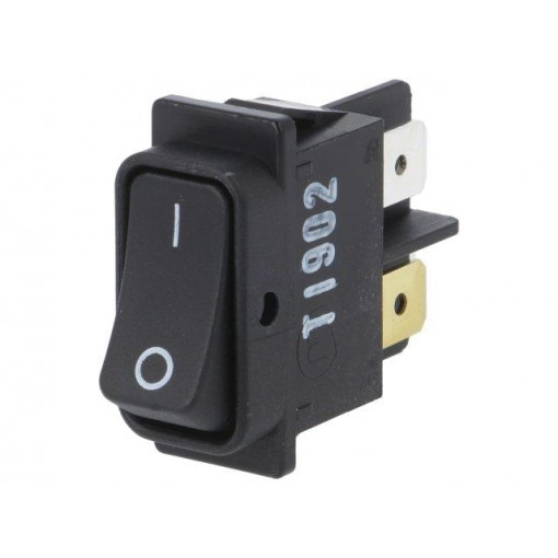 01552.3602; ROCKER; DPST; Pos: 2; ON-OFF; 10A/250VAC; black; IP40; 100mΩ; UL94V-2; Marquardt