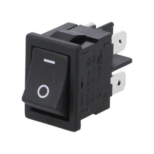 01858.1104; ROCKER; DPST; Pos: 2; ON-OFF; 16A/250VAC; IP40; 100mΩ; UL94V-0; Marquardt