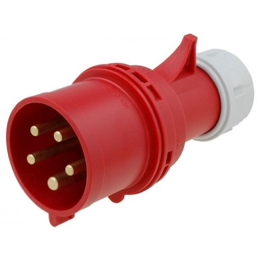 025-6; Connector: AC supply 3-phase; plug; male; 32A; 400VAC; IEC 60309; PCE 025-6; Connector: AC supply 3-phase; plug; male; 32A; 400VAC; IEC 60309; PCE