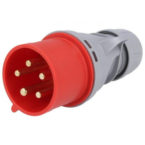 025-6TT; Connector: AC supply 3-phase; plug; male; 32A; 400VAC; IEC 60309; PCE 025-6TT; Connector: AC supply 3-phase; plug; male; 32A; 400VAC; IEC 60309; PCE