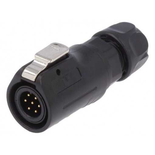 0250 07; Plug; Connector: circular; size 12; 02; male; PIN: 7; with latch; LUMBERG 0250 07; Plug; Connector: circular; size 12; 02; male; PIN: 7; with latch; LUMBERG