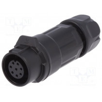0260 08; Plug; Connector: circular; size 12; 02; female; PIN: 8; for latch; LUMBERG