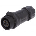 0261 04; Plug; Connector: circular; size 16; 02; female; PIN: 4; for latch; LUMBERG