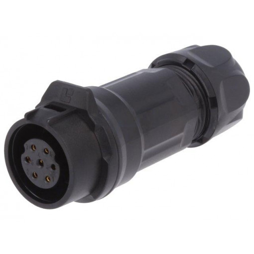 0261 07; Plug; Connector: circular; size 16; 02; female; PIN: 7; for latch; LUMBERG