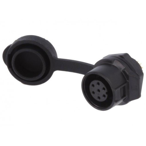 0270 07; Socket; Connector: circular; size 12; 02; female; PIN: 7; for latch; LUMBERG