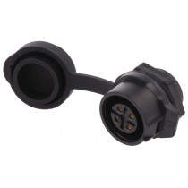 0271 04; Socket; Connector: circular; size 16; 02; female; PIN: 4; for latch; LUMBERG