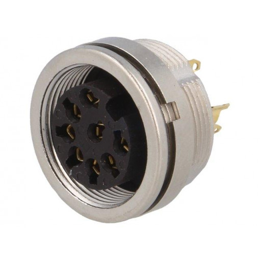 0304 08; Connector: M16; socket; female; soldering; PIN: 8; 5A; 60V; IP68; LUMBERG 0304 08; Connector: M16; socket; female; soldering; PIN: 8; 5A; 60V; IP68; LUMBERG
