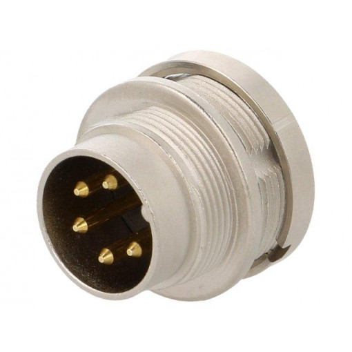0314 05-1; Connector: M16; socket; male; soldering; PIN: 5; 5A; 250V; IP68; LUMBERG 0314 05-1; Connector: M16; socket; male; soldering; PIN: 5; 5A; 250V; IP68; LUMBERG