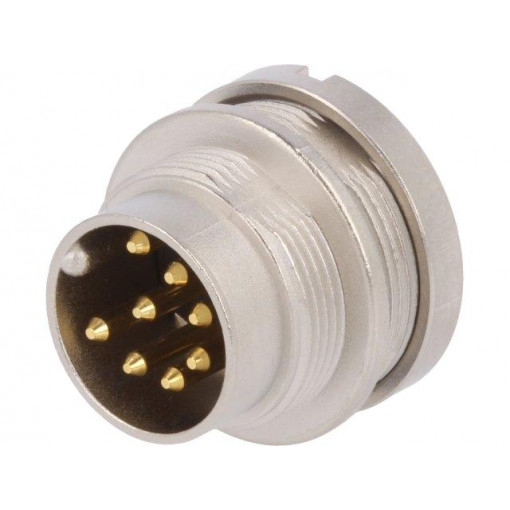 0314 08; Connector: M16; socket; male; soldering; PIN: 8; 5A; 60V; IP68; LUMBERG 0314 08; Connector: M16; socket; male; soldering; PIN: 8; 5A; 60V; IP68; LUMBERG