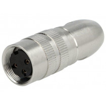 0322 03; Connector: M16; plug; female; soldering; for cable; PIN: 3; 5A; 250V; LUMBERG