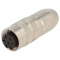 0322 07; Connector: M16; plug; female; soldering; for cable; PIN: 7; 5A; 250V; LUMBERG
