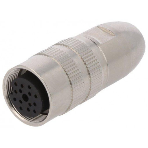 0322 14; Connector: M16; plug; female; soldering; for cable; PIN: 14; 3A; 60V; LUMBERG